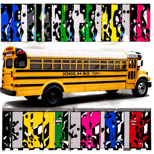 Modern School Bus Design PNG tgw11 PNG