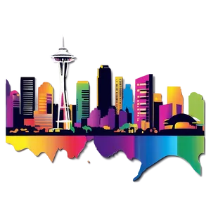 Modern Seattle Skyline Vector Png 06252024 PNG Image