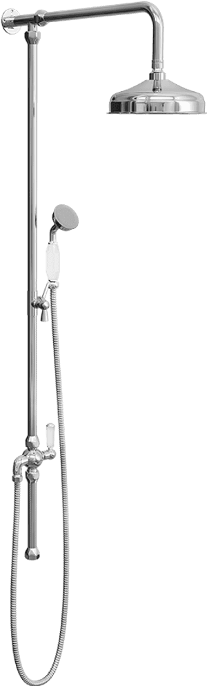 Traditional Rigid Riser With Diverter 1357mm - Shower Head, HD Png Download PNG