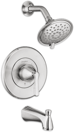 Belford Bath And Shower Faucet In Menards Satin Nickel - Shower Head, HD Png Download PNG image with transparent background