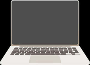 Modern Silver Laptop Vector PNG image with transparent background