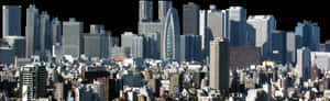 Modern_ Skyline_ Panorama PNG image with transparent background