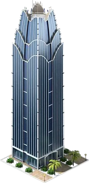 Modern Skyscraper Design PNG Image