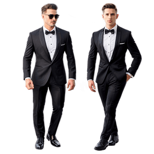Modern Slim Fit Tuxedo PNG qya PNG image with transparent background