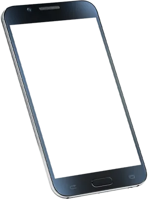 Modern Smartphone Blank Screen PNG Image