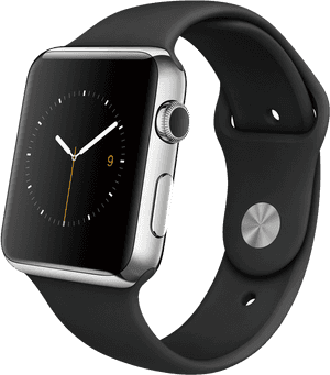 Apple Watch Series 2 Smartwatch - Apple Watch Grey Vs Black Sport Band, HD Png Download PNG with transparent background