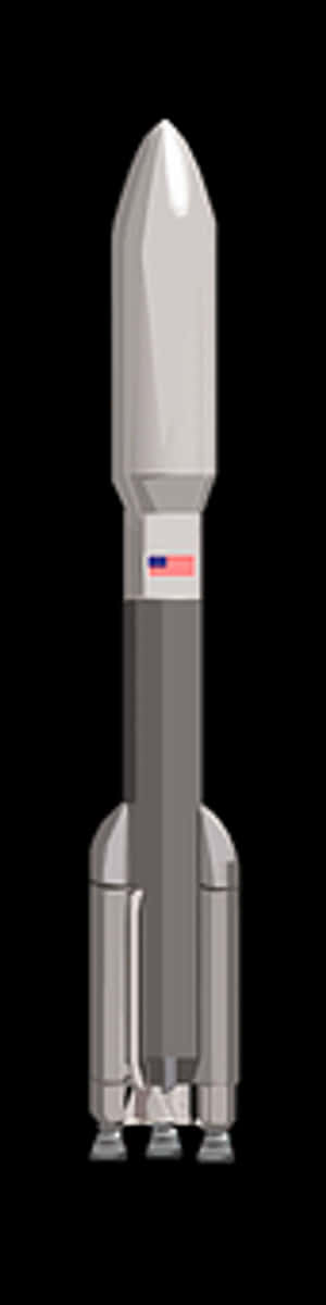 Modern Space Rocket Design PNG with transparent background