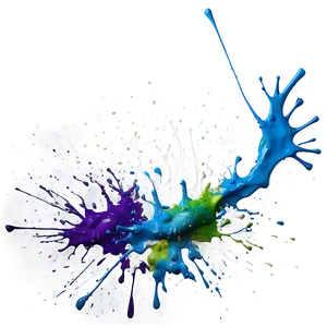 Modern Splatter Paint Technique Png Eac PNG Image