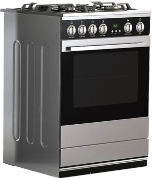 Modern Stainless Steel Gas Stove PNG Image