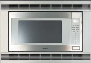 Modern Stainless Steel Microwave Oven PNG Image