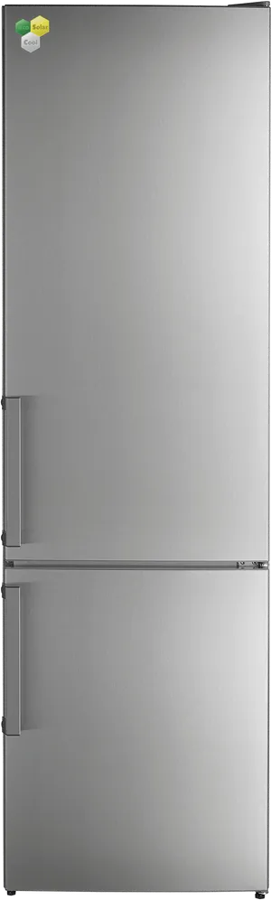 Modern Stainless Steel Refrigerator PNG Image