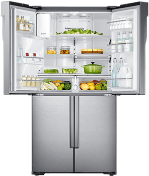 French Door Refrigerator Samsung, HD Png Download PNG