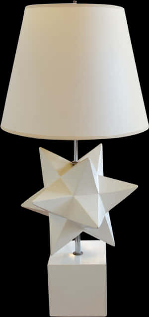Modern Star Base Table Lamp PNG with transparent background