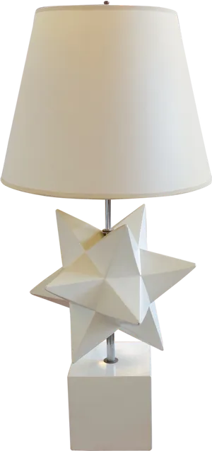 Modern Star Base Table Lamp PNG Image