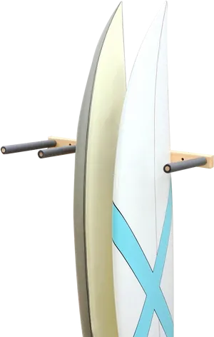 Modern Surfboardswith Fins PNG Image