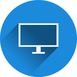 Modern T V Icon Graphic PNG Image