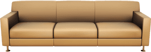 Couch Furniture Living Room - Sofa Furniture 3d Png, Transparent Png PNG image with transparent background