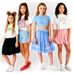 Modern Teen Fashion Png Pfa PNG Image