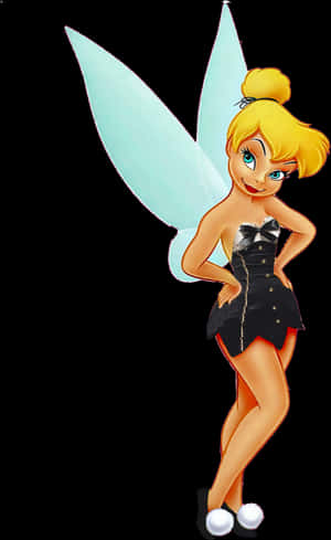 Modern Tinkerbell Pose PNG with transparent background