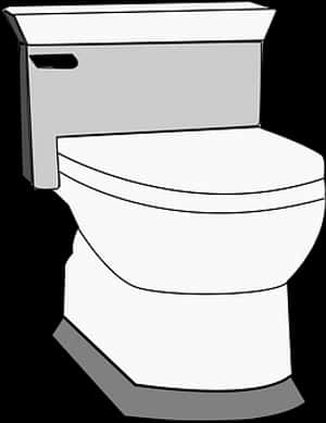 Modern Toilet Vector Illustration PNG image with transparent background