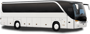 Modern Tourist Coach Bus PNG image with transparent background