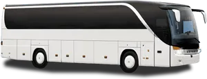 Modern Tourist Coach Bus PNG Image