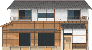Modern Two Story House Exterior Design PNG image with transparent background