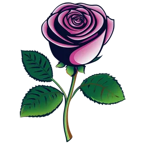 Modern Vector Rose Template Png 06292024 PNG Image