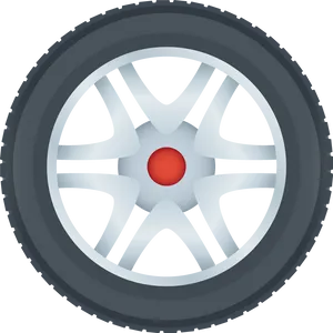 Modern Vehicle Tire Clipart PNG Image