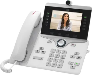 Modern Video Conference Phone PNG Image