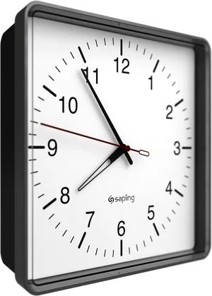 Modern Wall Clock Design PNG Image