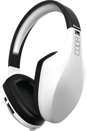 Modern White Bluetooth Headset PNG Image