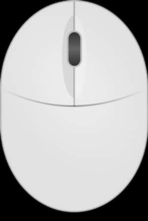 Modern White Computer Mouse Icon PNG with transparent background