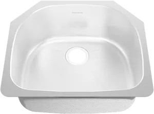 Modern White Corner Sink PNG Image