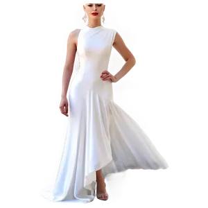 Modern White Dress Design Png Rax PNG Image