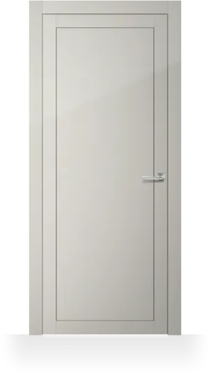 Modern White Interior Door PNG Image