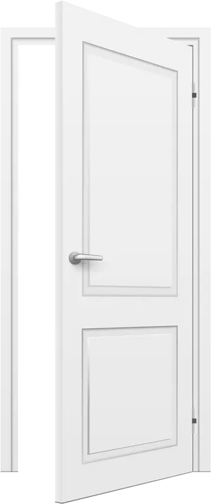 Modern White Interior Door PNG Image