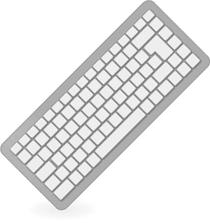 How To Set Use Desktop Keyboard Icon Png - Transparent Background Computer Keyboard Png, Png Download PNG image with transparent background