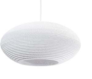 Modern White Pendant Light PNG Image