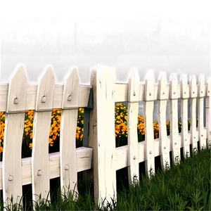 Modern White Picket Fence Png Tfi PNG Image