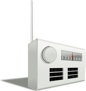 Free Vector Old Radio Clip Art - Radio Clip Art, HD Png Download PNG with transparent background
