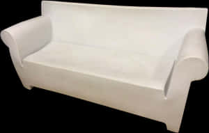 Modern White Sofa Design PNG image with transparent background