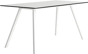 Modern White Table Design PNG Image