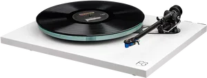 Modern White Turntable PNG Image