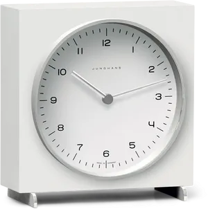 Modern White Wall Clock PNG Image