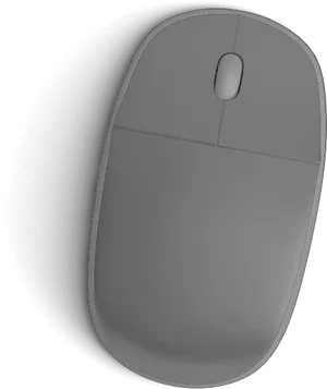 Modern Wireless Mouse Top View PNG Image