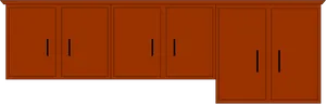 Modern Wooden Cupboard Design PNG Image