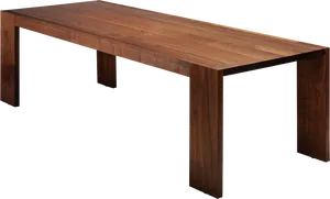 Modern Wooden Dining Table.png PNG Image