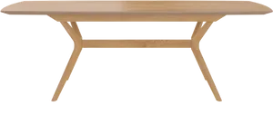 Modern Wooden Dining Table PNG Image