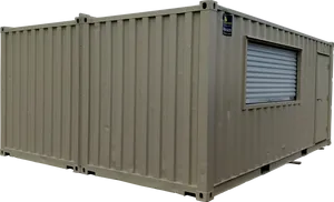 Modified Shipping Container Office PNG Image